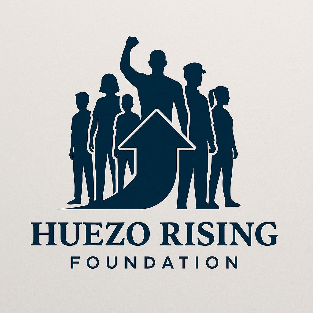 Huezo Rising Foundation logo (white background)